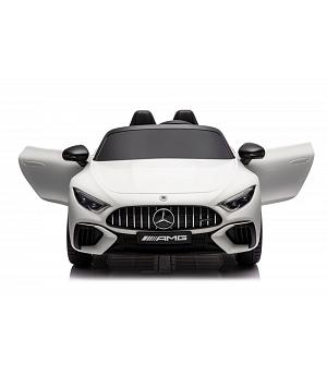 Coche eléctrico niños 2 plazas, 12v, Mercedes SL63, blanco  INDA402-AC-DKSL63